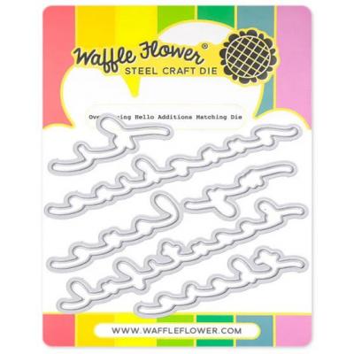 Waffle Flower Matching Die - Overlapping Hello Additions